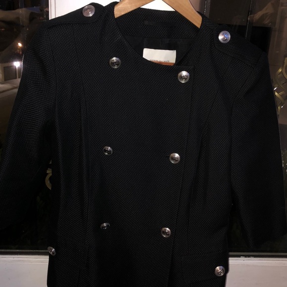 PIERRE BALMAIN BLACK BLAZER JACKET 40 4/6 - Picture 2 of 9